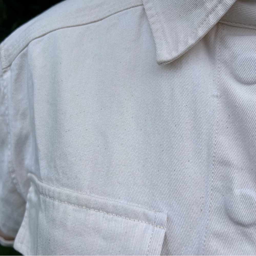ZARA Cropped button up thick shirt - Picture 2 of 5